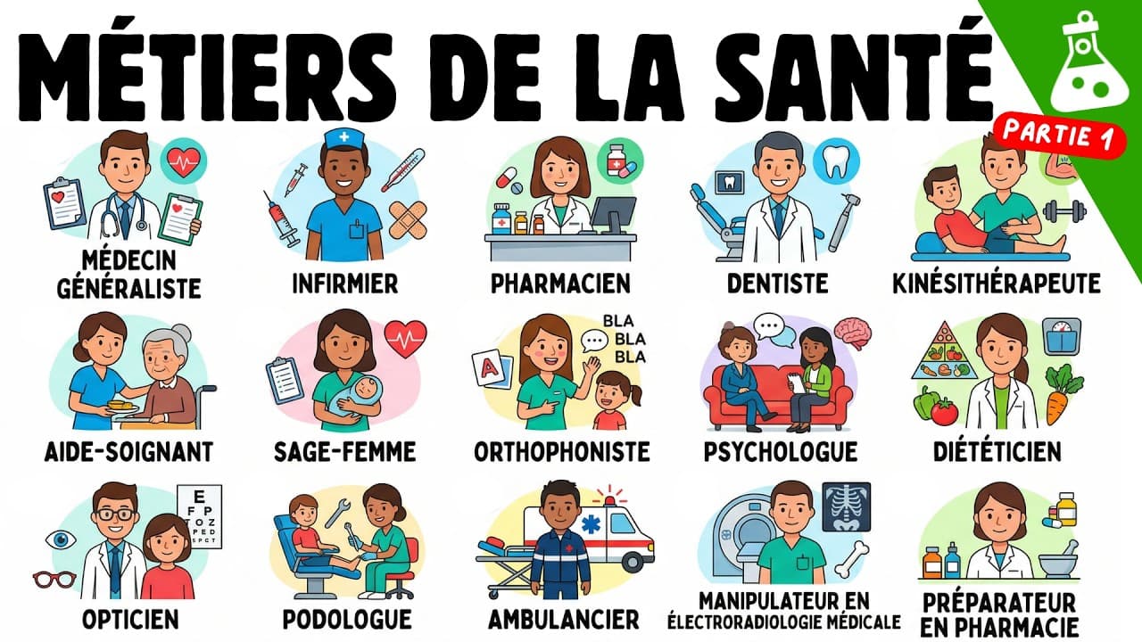 Chaque Professionnel de la Santé Expliqué (Partie 1)