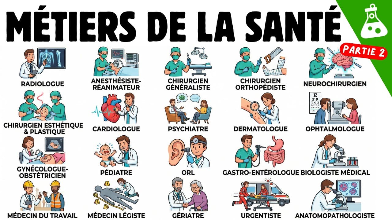 Chaque Professionnel de la Santé Expliqué (Partie 2)